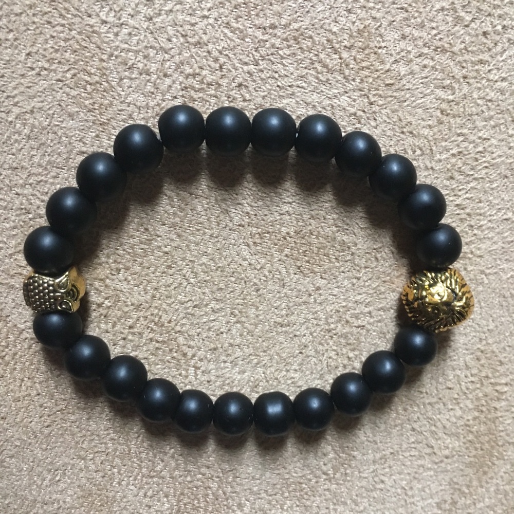 Black and gold men’s bracelet|Gentlemen Essentials